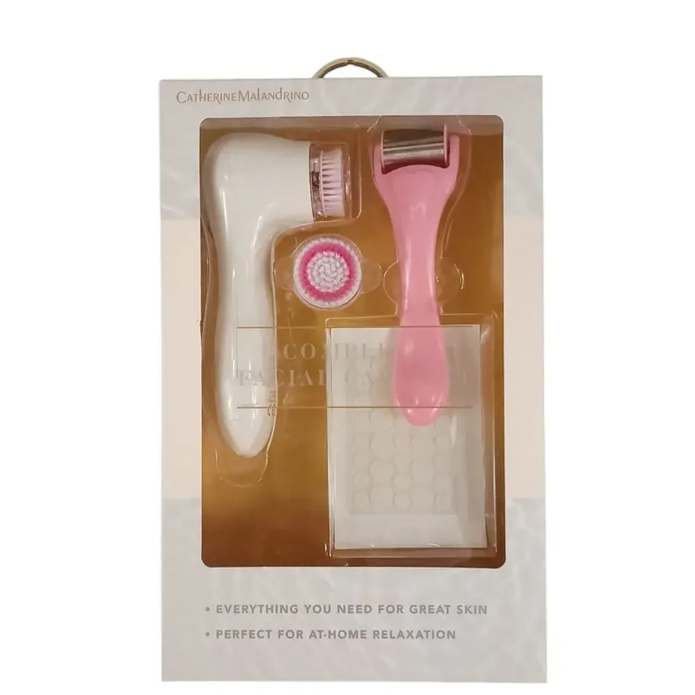 Catherine Malandrino Complete Facial Care Set Facial Brush, Ice Roller, Acne Dot